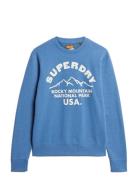 Lo-Fi Outdoors Graphic Crew Blue Superdry