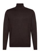 Ecovero L/S Roll Neck Knit Brown Lindbergh