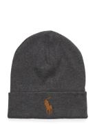 Combed Cotton Beanie Grey Polo Ralph Lauren