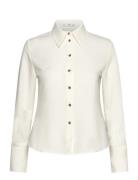 Shirt With Jewel Buttons White Mango