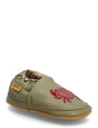 Leather Slipper - 3D Khaki Mikk-line