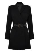 Blazer-Style Dress With Belt Black Mango
