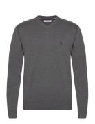 Uspa V-Neck Knit Cosmo Men Grey U.S. Polo Assn.