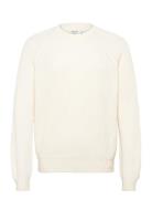 Long Sleeve Boxy Wash Crew Cream Hollister