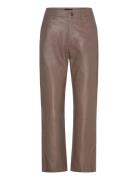 Bindydep Hw Pants 7/8 Length Straight Leg Brown DEPECHE