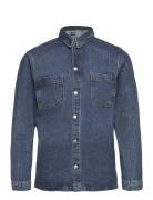 Dp Denim Overshirt Blue Denim Project