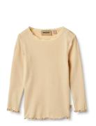 Rib T-Shirt L/S Reese Cream Wheat
