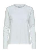 Slfessential Ls O-Neck Tee Noos White Selected