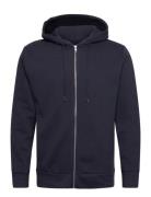 Sweat Hoodie W. Zip Navy Shine Original