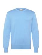 Ls Supima Cotton Crew 14Gg Blue Calvin Klein