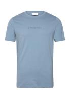 Lindbergh Print Tee S/S Blue Lindbergh