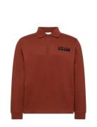 Ls Sueded Heavy Jersey Polo Brown Calvin Klein Jeans