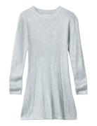 Silver Coated Ls Sweater Dress Silver Calvin Klein