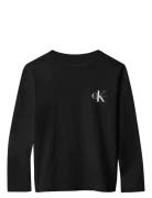 Chest Monologo Ls T-Shirt Black Calvin Klein