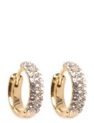 Shea Crystal Hoop Earrings Gold-Plated Gold Pilgrim