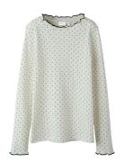 Nkftania Ls Slim Top Cream Name It