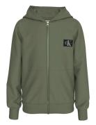 Badge Zip-Through Khaki Calvin Klein