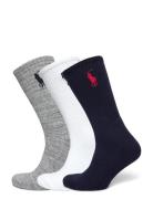 Big Pony Crew Sock 3-Pack Patterned Polo Ralph Lauren