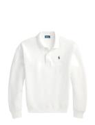Polo-Collar Fleece Pullover White Polo Ralph Lauren