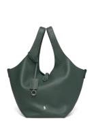Polo Play Leather Tote Green Polo Ralph Lauren