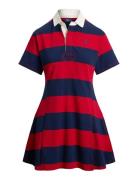 Striped Cotton Jersey Rugby Dress Red Polo Ralph Lauren