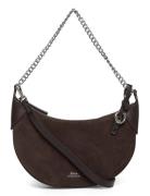 Polo Id Suede Mini Chain Bag Brown Polo Ralph Lauren