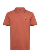 Tipped Polo Shirt Orange Lyle & Scott