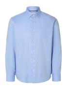 Slmslimclark Shirt Ls Noos Blue Selected