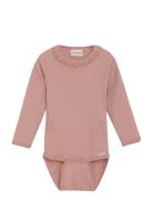 Body Ls Rib Pink Minymo