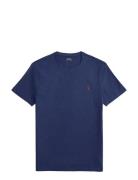 Custom Slim Fit Cotton T-Shirt Blue Polo Ralph Lauren