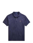 Pima Polo-Ssl-Knt Blue Polo Ralph Lauren