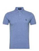 Slim Fit Mesh Polo Shirt Blue Polo Ralph Lauren