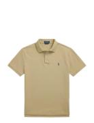 Slim Fit Mesh Polo Shirt Beige Polo Ralph Lauren