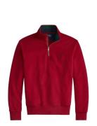 The Rl Fleece Quarter-Zip Sweatshirt Red Polo Ralph Lauren