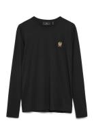 Belstaff Long Sleeved T-Shirt Dark Ink Black Belstaff