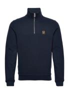 Belstaff Quarter Zip Sweatshirt Blue Belstaff