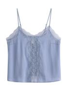 Camisole Lace Satin Blue Lindex