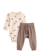 Set Body Trousers Bf Raccoon Cream Lindex