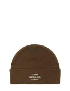 Isak Ambas Logo Beanie Brown Mads Nørgaard