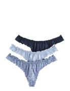Brief Thong Low Scrunchie Micr Blue Lindex