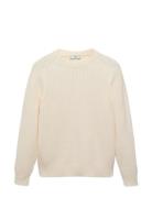 100% Cotton Braided Sweater Cream Mango