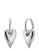 Amore Hoops L Steel Silver Edblad