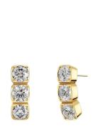 Gemma Studs Triple Gold Gold Edblad