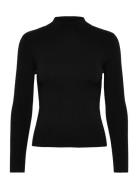 Fitted Sweater With Perkins Neck Black Mango
