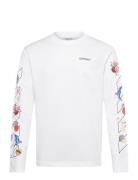 Fresco Diag Skate L/S Tee White Off-White