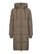 Nova Square Down Coat Beige MOS MOSH