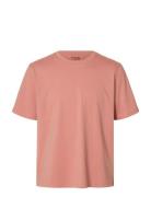 Slmaspen Ss O-Neck Tee Noos Pink Selected