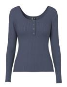 Pckitte Ls Top Jrs Noos Bc Blue Pieces