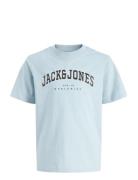 Jjecaleb Varsity Tee Ss O-Neck Noos Jnr Blue Jack & J S