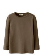 Nmngayo Ls Slim Top Lil Noos Brown Lil'Atelier
